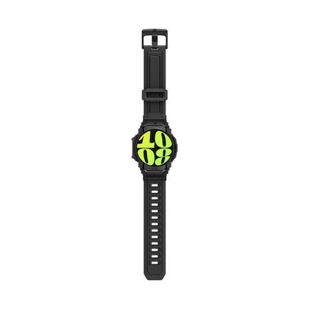 Spigen Rugged Armor Pro - Armband + Hülle für Samsung Galaxy Watch 7 40 mm (Mattschwarz)