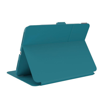 Speck Balance Folio - Étui pour iPad Pro 11" (2022-2018) / iPad Air 11" (2024) / iPad Air 10.9" (5e-4e gén.).) (2022-2020) (Sarcelle/gris nuageux)
