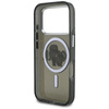 Karl Lagerfeld IML Glitter Karl & Choupette Sketch Logo MagSafe - iPhone 17 Pro tok (fekete)