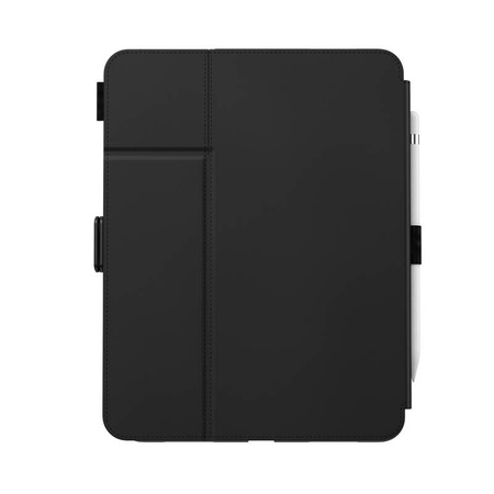 Speck Balance Folio - pouzdro pro iPad 11" (2025) / 10,9" (2022) s povrchovou úpravou MICROBAN, magnetem a stojánkem (černé)
