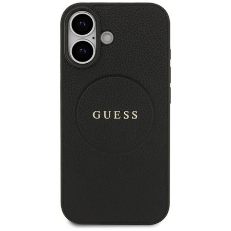 Guess Grained Ring MagSafe - Case iPhone 17 (black)