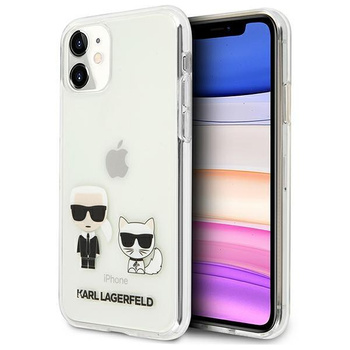 Karl Lagerfeld Ikonik & Choupette - Coque iPhone 11 / iPhone XR (transparente)