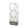 Guess 4G Stripe Script Logo Galvanisiertes Muster - iPhone 14 Pro Tasche (khaki)