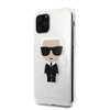 Karl Lagerfeld Iconic Karl - Coque iPhone 11 Pro (Silver Glitter)