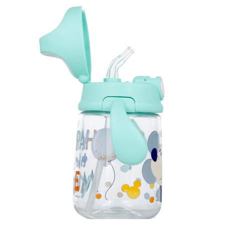 Mickey Mouse - Kubek niekapek ze słomką 370 ml (Cool)