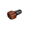 Ładowarka Samochodowa USB C + USB A Energizer 38W PD + QC3.0 Walnut