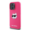 Karl Lagerfeld Silikon Choupette Kopf drucken MagSafe - iPhone 16 Pro Max Fall (fuchsia)