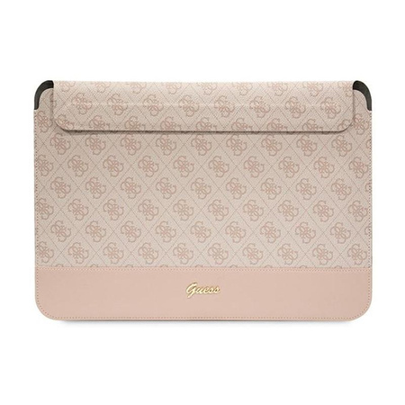 Guess 4G Stripe Metal Logo Computer Sleeve - 14" pouzdro na notebook (růžové)