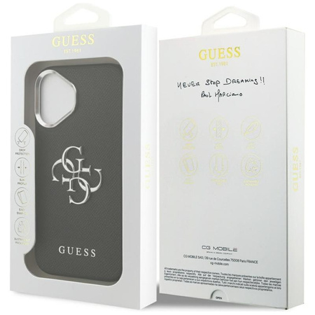 Guess Grained Big 4G Classic Logo - Hülle iPhone 17 (schwarz)