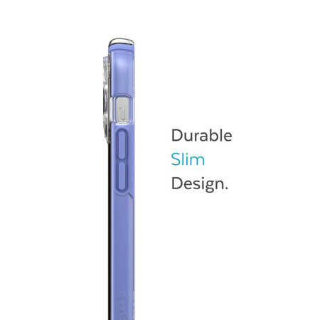 Speck Presidio Perfect-Clear with Impact Geometry - Etui iPhone 14 Pro Max z powłoką MICROBAN (Clear / Grounded Purple)