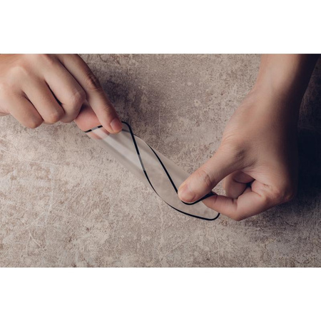 Moshi iVisor AG - Film de protection d'écran mat pour iPhone 13 mini (cadre noir)