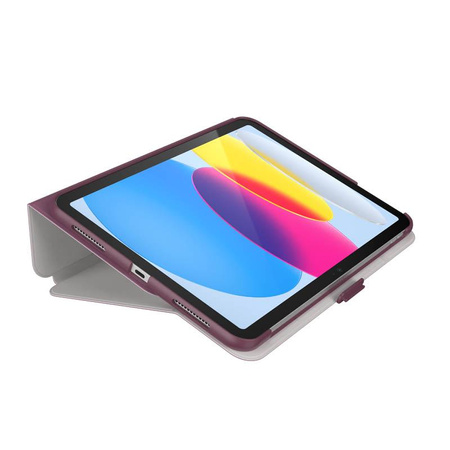Speck Balance Folio - pouzdro pro iPad 10,9" (2022) s MICROBANem, magnetem a stojánkem (Plumberry/Crushed Purple/Crepe Pink)