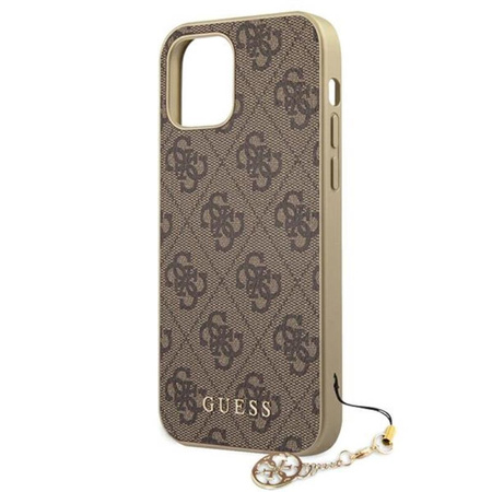 Guess 4G Charms Kollektion - iPhone 12 mini Tasche (braun)