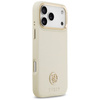 Guess Grained Strass Logo MagSafe - Hülle iPhone 17 Pro Max (beige)