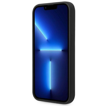 BMW Silikon Signature Logo Magsafe - iPhone 14 Pro Tasche (schwarz)