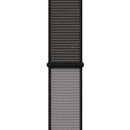 Crong Nylon - Sportovní pásek pro Apple Watch 44/45/46/49 mm (Night Grey)