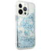 Pouzdro Guess Liquid Glitter 4G Big Logo - iPhone 13 Pro Max (modré)