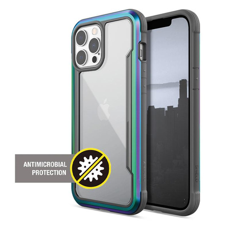 X-Doria Raptic Shield Pro - pouzdro pro iPhone 13 Pro Max (antibakteriální) (duhové)