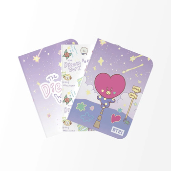 BT21 - Set mit 3 A6-Notizbüchern von TATA