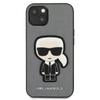 Karl Lagerfeld Saffiano Ikonik Patch - Etui iPhone 13 mini (srebrny)