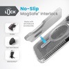 Speck Presidio Lux Grip ClickLock & Magsafe - iPhone 15 Pro tok (átlátszó / krómozott kivitel / derűs ezüst)