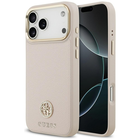 ETUI DO IPHONE 17 PRO MAX do MAGSAFE GUESS ORYGINALNE RÓŻOWE ELEGANCKIE