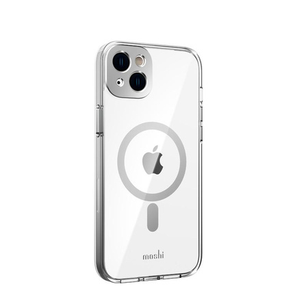 Moshi iGlaze MagSafe - iPhone 14 Plus Tasche (Luna Silber)