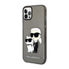 Karl Lagerfeld IML Glitter NFT Karl & Choupette - iPhone 12 / iPhone 12 Pro Case (black)