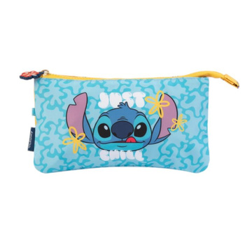 Disney Stitch - Piórnik 3-komorowy z kolekcji Tropical