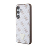 Guess 4G Dreieck Metall Logo - Samsung Galaxy S24 Tasche (weiß)