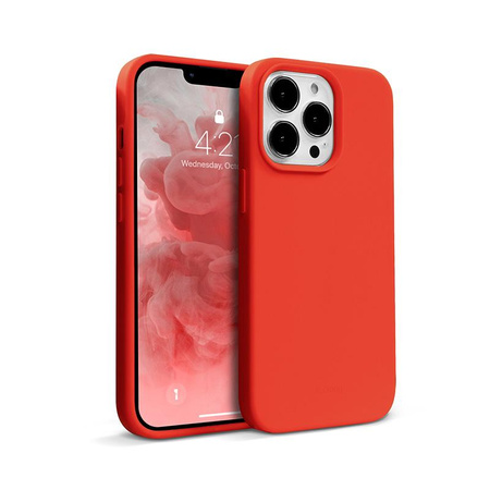 Crong Color Cover - kryt na iPhone 13 Pro (červený)
