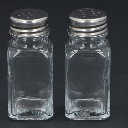 SALT & BAKER SET FOR TABLE, of Glass, Alpina, 2 pcs