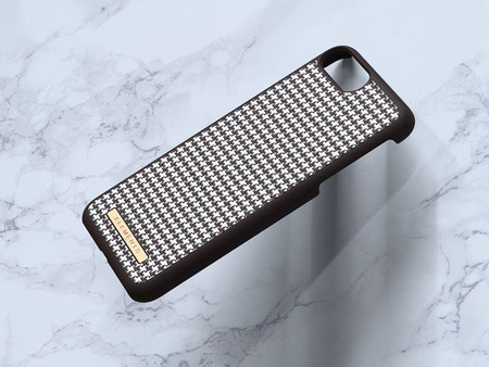 Nordic Elements Saeson Idun - Materiálové pouzdro pro iPhone 8 Plus / 7 Plus / 6s Plus / 6 Plus (tmavě hnědý vzor 2)