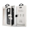 Karl Lagerfeld Saffiano Ikonik Karl`s Head - iPhone 13 tok (fekete)