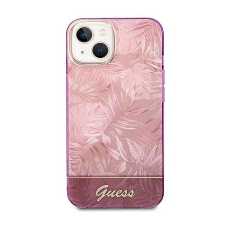 Guess Jungle Tasche - iPhone 14 Plus Tasche (Rosa)