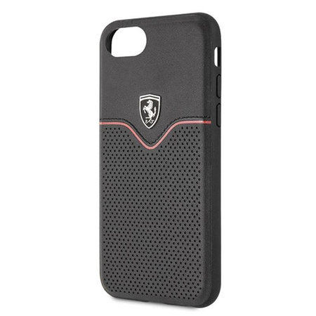 Ferrari Victory - Ledertasche iPhone 8 / 7 (schwarz)