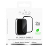 Puro Flexible Shield Edge to Edge - Hybrid-Bildschirmschutzglas + Applikator für Apple Watch 7 (45 mm)