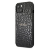 Guess Croco Stamp Lines - pouzdro pro iPhone 13 mini (černé)