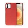 Crong Essential Cover - Custodia in pelle PU per iPhone 12 / iPhone 12 Pro (rosso)