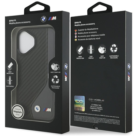 BMW M Carbon Logo MagSafe – Kryt iPhone 17 (antracit)