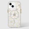 Case-Mate Floral Gems MagSafe - iPhone 15 tok (arany)