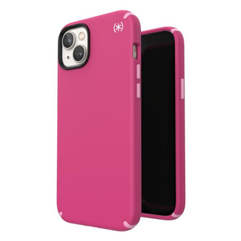 Speck Presidio2 Pro - Custodia antibatterica per iPhone 15 Plus / 14 Plus (Digitalpink / Blossompink / Bianco)