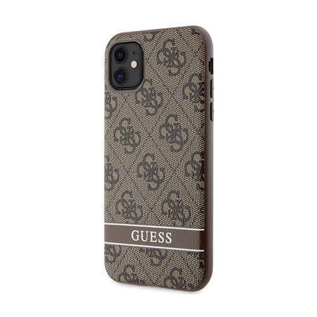 Guess 4G Printed Stripe - iPhone 11 / iPhone XR Case (brown)