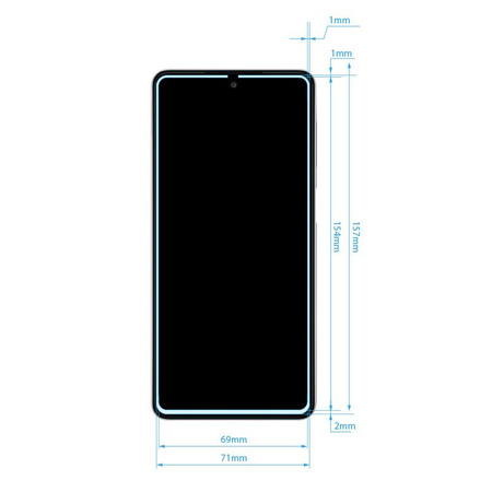 Crong 7D Nano Flexible Glass - 9H hibrid üveg a Samsung Galaxy M52 5G teljes képernyőjére