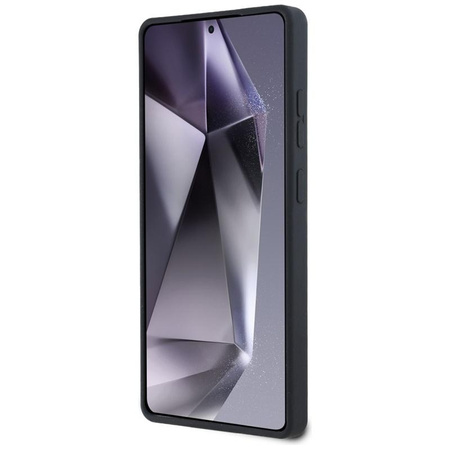 Karl Lagerfeld Silikonové pouzdro MagSafe s dvojitou hlavou a kruhem - Samsung Galaxy S25 Ultra (černé)