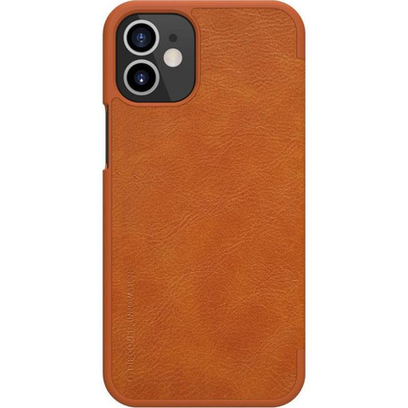 Nillkin Qin Leather Case - Case for Apple iPhone 12 Mini (Brown)