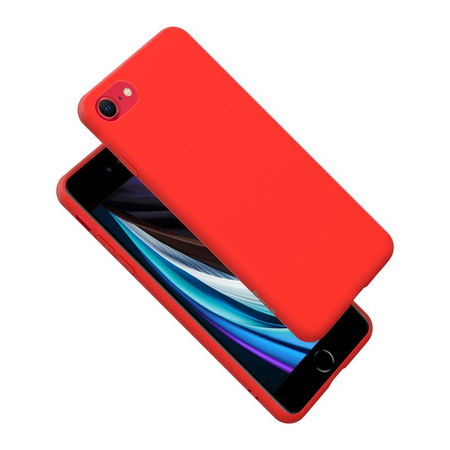 Crong Color Cover - Case iPhone SE (2022/2020) / 8 / 7 (red)