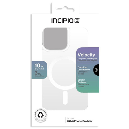 Incipio Velocity MagSafe - iPhone 16 Pro Max tok (átlátszó)
