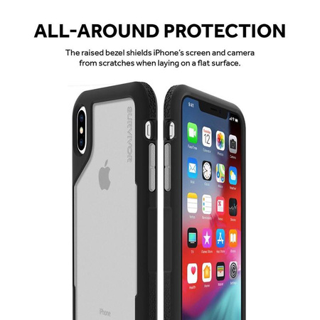 Griffin Survivor Endurance - obrněné pouzdro pro iPhone Xs Max (čiré/šedé)