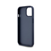 DKNY Leather Mono Stripe & Metal Logo - iPhone 15 / 14 / 13 Case (blue)